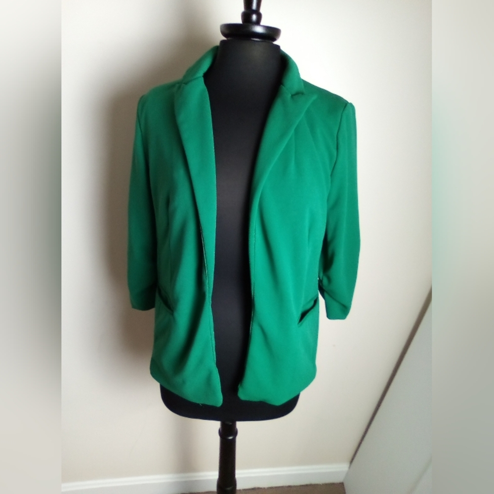 RACHEL ZOE Green Blazer SIZE Small - Picture 3 of 6